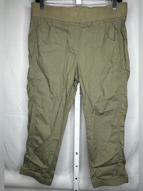 Chico's Olive Green Cargo Drawstring Pants